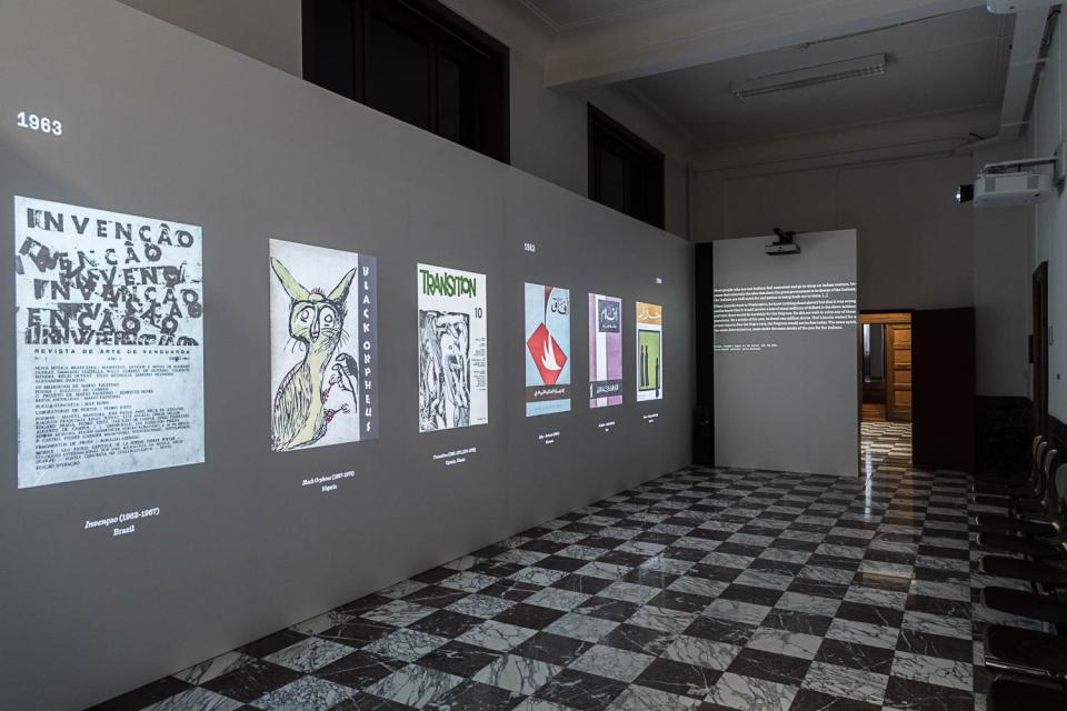 Zahia Rahmani, Seismography of Struggle, Towards a Global History of Critical and Cultural Journals (2017-2021). © The Artist & INHA, Paris. Photo: Léonard Pongo Zahia Rahmani, Seismography of Struggle, Towards a Global History of Critical and Cultural Journals (2017-2021). © The Artist & INHA, Paris. Photo: Léonard Pongo